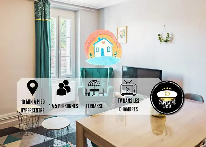 Maison Du Bonheur - Terrasse - Stationnement Facile - Proche Hypercentre